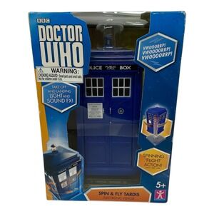Doctor Who Spin & Fly TARDIS Electronic Vehicle Take Off Landing Light Sound FX